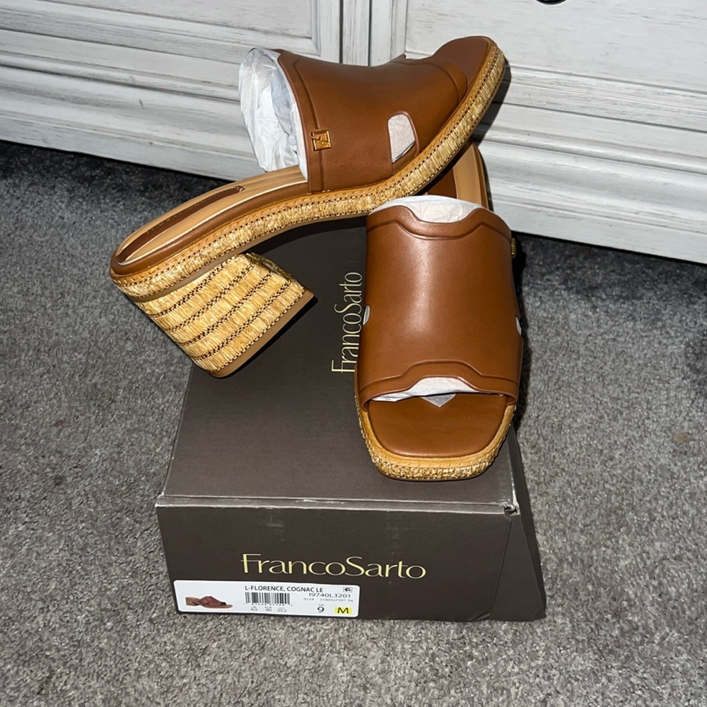NWT! Franco Sarto heel sandals new in box! Beautiful shoes